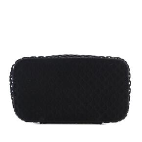Dior Black Canvas Mesh Embroidered Diortravel Vanity Case 4