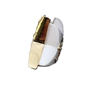 Chanel Gold Plated and Resin CC Rhinestones Star  Earrings 5