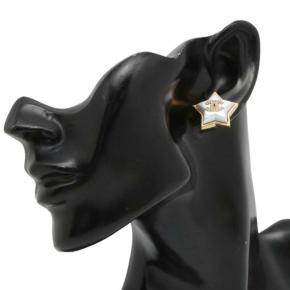 Chanel Gold Plated and Resin CC Rhinestones Star  Earrings 7
