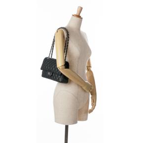 Chanel Black Caviar Leather Medium  Double Flap Bag 10