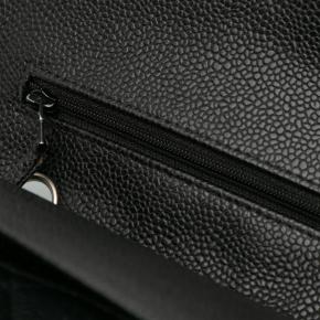 Chanel Black Caviar Leather Medium  Double Flap Bag 8