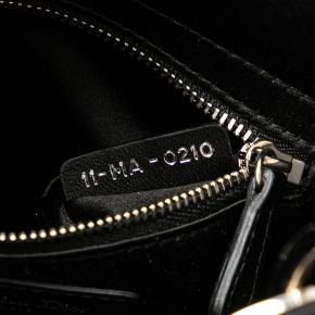 Dior Black Mini Satin Cannage Strass Crystal Embellished Lady Dior 6