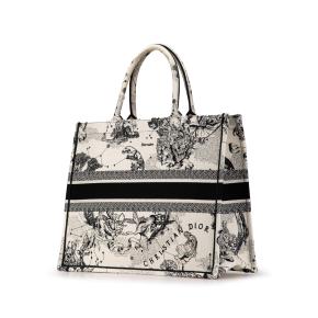 Dior White Large Zodiac Book Tote 2