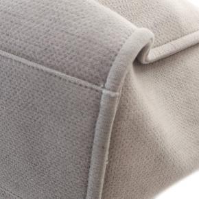 Chanel Grey XL Canvas Deauville Tote Bag 9