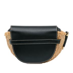 Loewe Black Mini Raffia Gate Crossbody Bag 3
