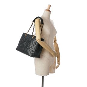 Chanel Black Caviar Leather Grand Shopping Tote 9