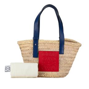 Loewe Small Raffia Basket Tote 9