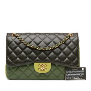 Chanel Tricolour Jumbo Lambskin Double Flap Bag 10