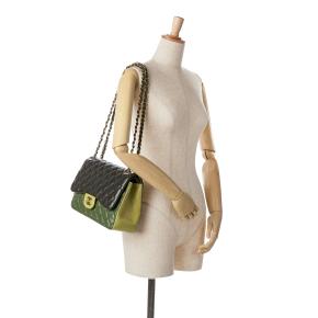 Chanel Tricolour Jumbo Lambskin Double Flap Bag 9