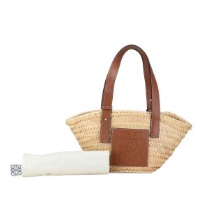 Loewe Small Raffia Basket Tote 9