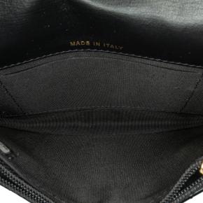 Chanel Black CC Lambskin About Pearls Card Holder On Chain 4