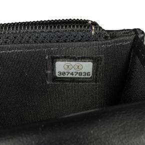 Chanel Black CC Lambskin About Pearls Card Holder On Chain 5