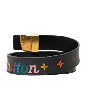 Louis Vuitton Black Monogram New Wave Belt 3