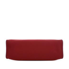 Hermes Burgundy Toile Herbag Zip 31 3