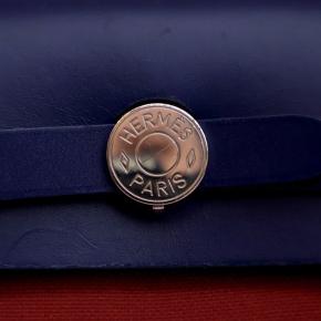 Hermes Burgundy Toile Herbag Zip 31 6