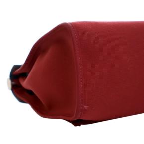 Hermes Burgundy Toile Herbag Zip 31 7