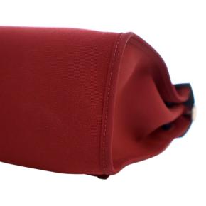 Hermes Burgundy Toile Herbag Zip 31 8