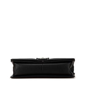Chanel Black New Medium Grained Calfskin Boy Bag 3