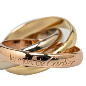 Cartier Tricolor Large Model 18K Gold Classic Trinity Ring 5