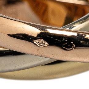 Cartier Tricolor Large Model 18K Gold Classic Trinity Ring 6