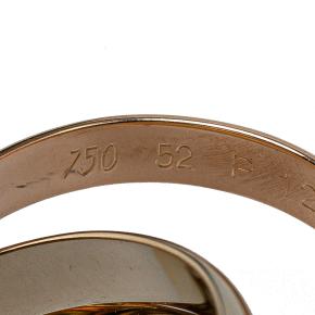 Cartier Tricolor Large Model 18K Gold Classic Trinity Ring 7