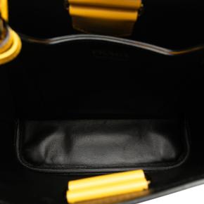 Prada Yellow Medium Saffiano Cuir Panier Tote Bag 5