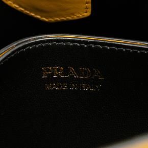 Prada Yellow Medium Saffiano Cuir Panier Tote Bag 7