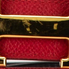 Hermes Red Leather Constance H Reversible Belt Size 85 4