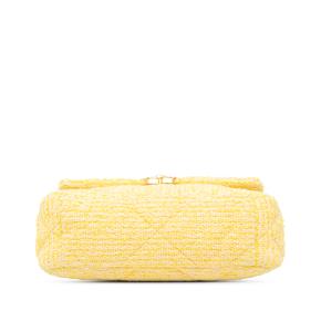 Chanel Yellow Tweed Medium 19 Flap Bag 3