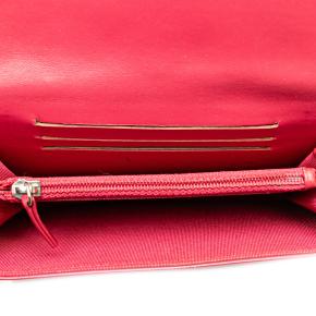 Chanel Red Patent Leather Brilliant Flap Wallet 4