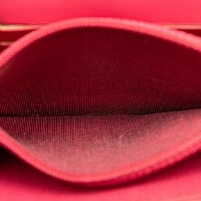 Chanel Red Patent Leather Brilliant Flap Wallet 5