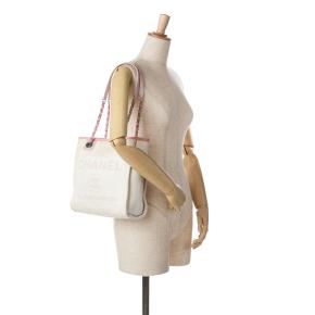 Chanel Pink Mini Canvas Deauville Tote Bag 6