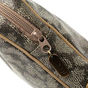 Saint Laurent Brown Coated Canvas Pouch 7