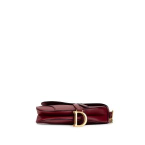 Dior Red Medium Leather Saddle Bag 3