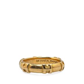 Hermes 18K Yellow Gold Fidelite Ring 2