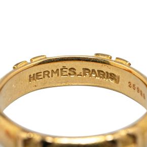 Hermes 18K Yellow Gold Fidelite Ring 4