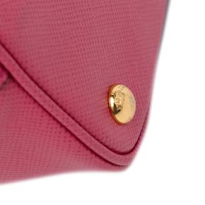 Prada Pink Medium Saffiano Cuir Double Tote Bag 11
