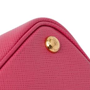Prada Pink Medium Saffiano Cuir Double Tote Bag 12