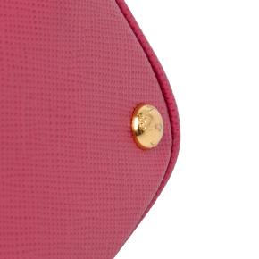 Prada Pink Medium Saffiano Cuir Double Tote Bag 13