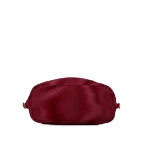 Prada Red Striped Tessuto Stampato Tote Bag 4