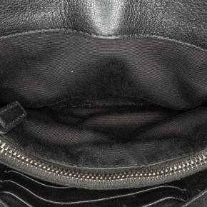 Saint Laurent Black Sheepskin Matelasse Chevron Monogram College Crossbody Bag 6