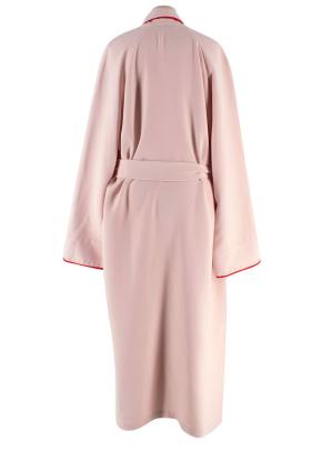 Sleeper Pink and Red Trim Belted Stretch Robe 2