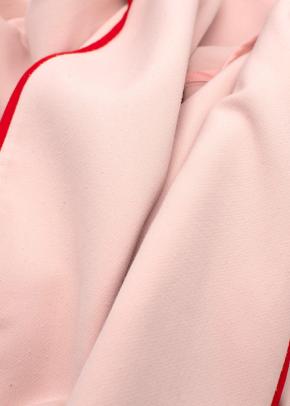 Sleeper Pink and Red Trim Belted Stretch Robe 6