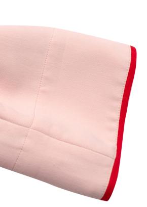 Sleeper Pink and Red Trim Belted Stretch Robe 7