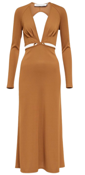 Christopher Esber Cutout Ribbed Long Sleeve Dress 2