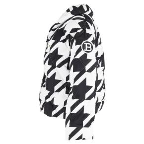 Balmain Black and White Houndstooth Puffer Jacket 2