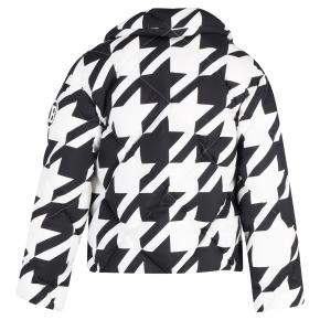 Balmain Black and White Houndstooth Puffer Jacket 3