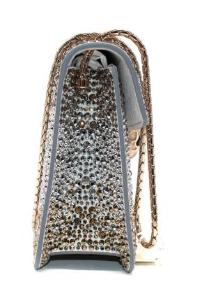 Bvlgari Silver Crystal Embellished Serpenti Forever Crossbody Bag 4