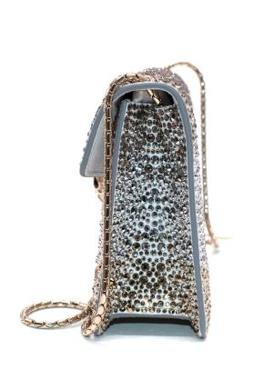 Bvlgari Silver Crystal Embellished Serpenti Forever Crossbody Bag 12