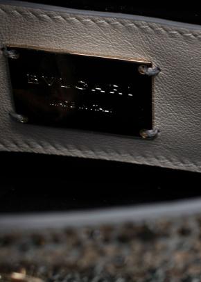 Bvlgari Silver Crystal Embellished Serpenti Forever Crossbody Bag 8